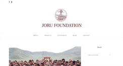 Desktop Screenshot of jorufoundation.org