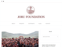 Tablet Screenshot of jorufoundation.org